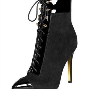 Versace X H&M lace up boots